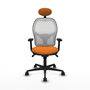 PIQUERAS Y CRESPO Silla de oficina Jorquera Naranja y Blanco