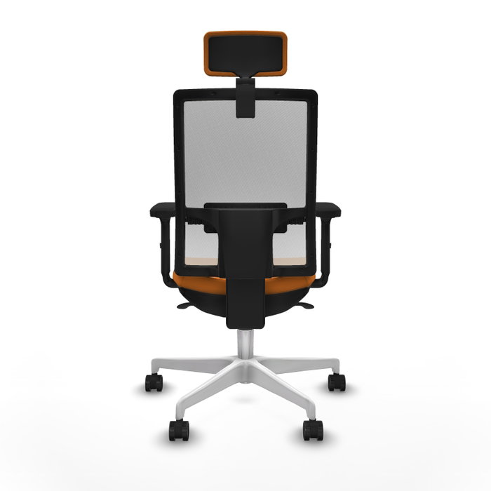 PIQUERAS Y CRESPO Silla de oficina Horna Naranja y Blanco