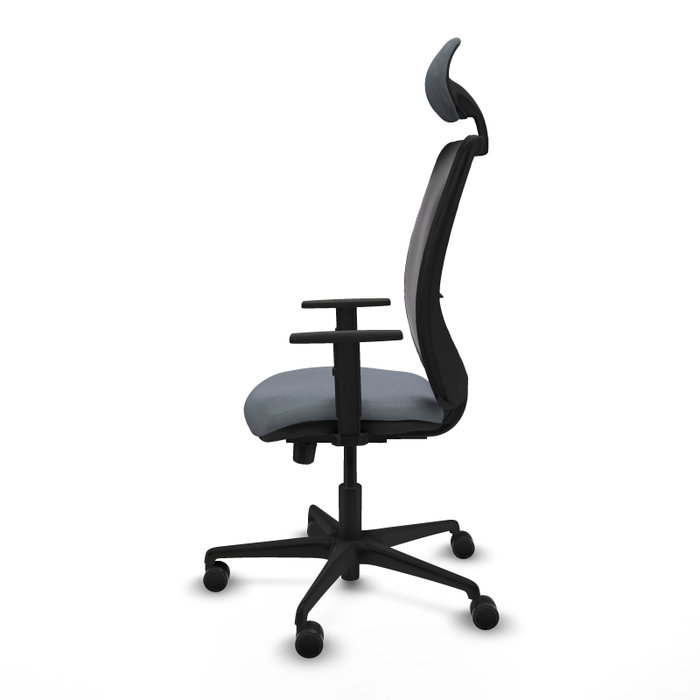 PIQUERAS Y CRESPO Silla de oficina Zulema con mecanismo Sincro/Traslack, Gris y Negro PIQUERAS Y CRESPO Silla de oficina Zulema con mecanismo Sincro/Traslack, Gris y Negro
