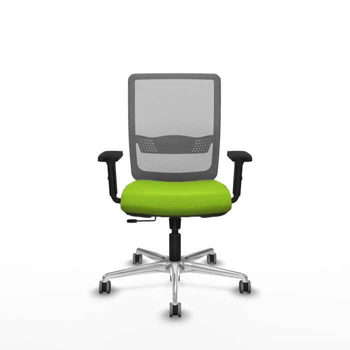 PIQUERAS Y CRESPO Silla de oficina Haches con mecanismo Sincro/Traslack Pistacho y Gris