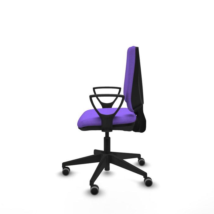 PIQUERAS Y CRESPO Silla de oficina Elche Lila con brazos fijos
