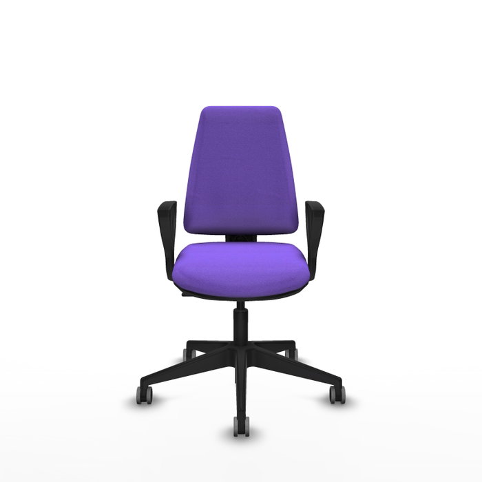 PIQUERAS Y CRESPO Silla de oficina Elche Lila con brazos fijos