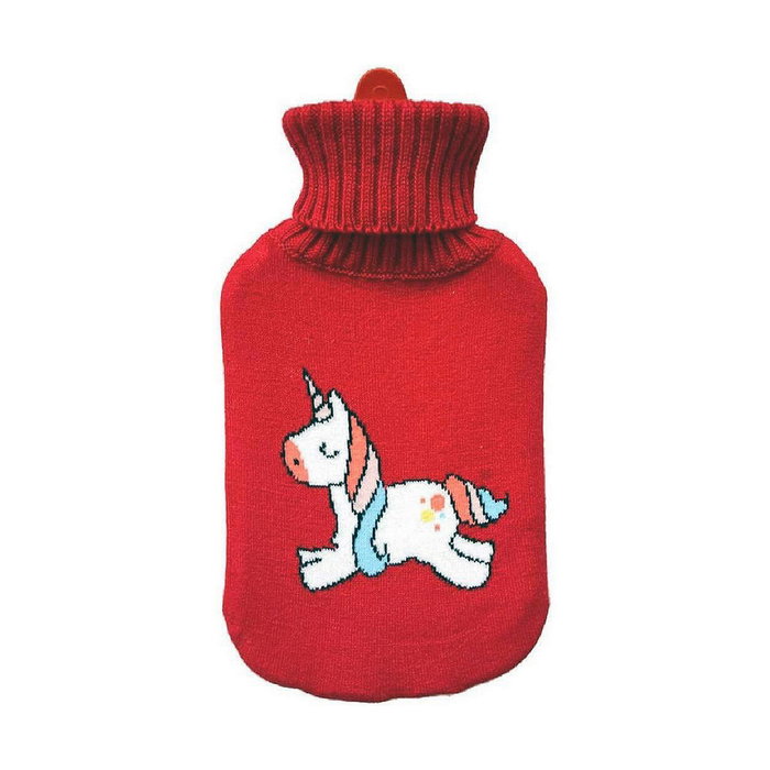 Edm Bolsa de agua caliente 2 l modelo roja unicornio