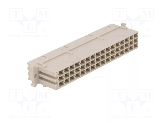 HARTING Conector de datos DIN 41612 hembra de 48 pines recto