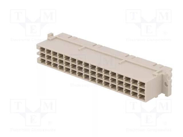 HARTING Conector de datos DIN 41612 hembra de 48 pines recto