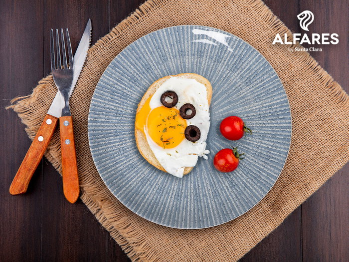 Alfares Plato de Postre Azul Electra 19cm