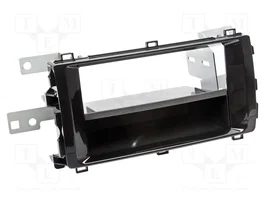 ACV Bastidor de montaje de radio 2 DIN para Toyota en brillo negro