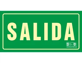 Syssa Señal de Salida PVC Fotoluminiscente 320x160 mm