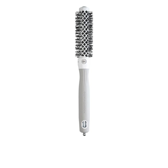 Olivia Garden Cepillo Redondo Profesional Expert Blowout "SHINE" con Tecnología Iónica, Cerámica y Turmalina, 20 mm, Blanco y Gris, 1 unidad Olivia Garden Cepillo Redondo Profesional Expert Blowout "SHINE" con Tecnología Iónica, Cerámica y Turmalina, 20 mm, Blanco y Gris, 1 unidad