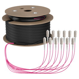 EFB Elektronik Cable de fibra óptica OM4 12G (1x12) SC-SC 200m Dca LSZH