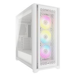 Corsair Carcasa PC iCue 5000D RGB Airflow / CC-9011243-WW - Color Blanco, Torre ATX