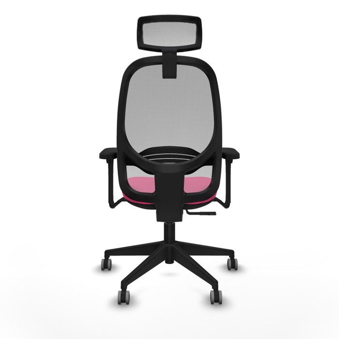 PIQUERAS Y CRESPO Silla de oficina Cilanco con Mecanismo Sincro Rosa y Gris