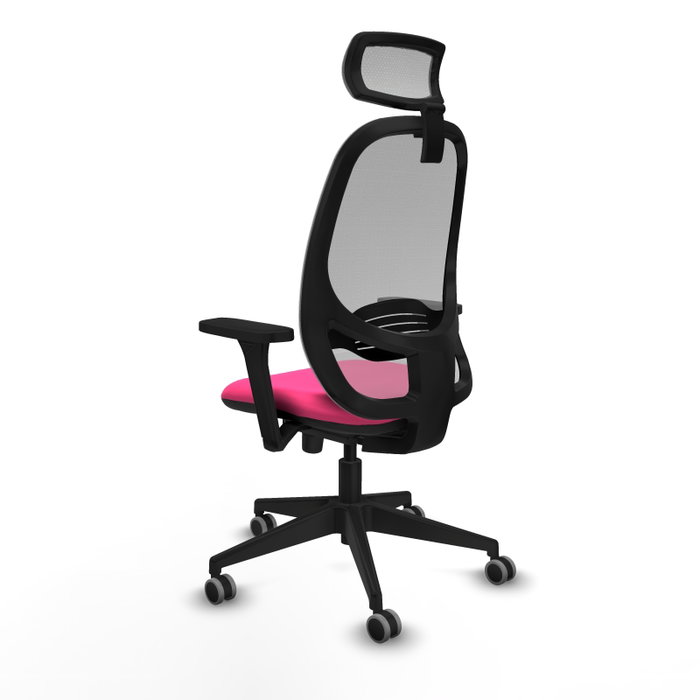 PIQUERAS Y CRESPO Silla de oficina Cilanco con Mecanismo Sincro Rosa y Gris