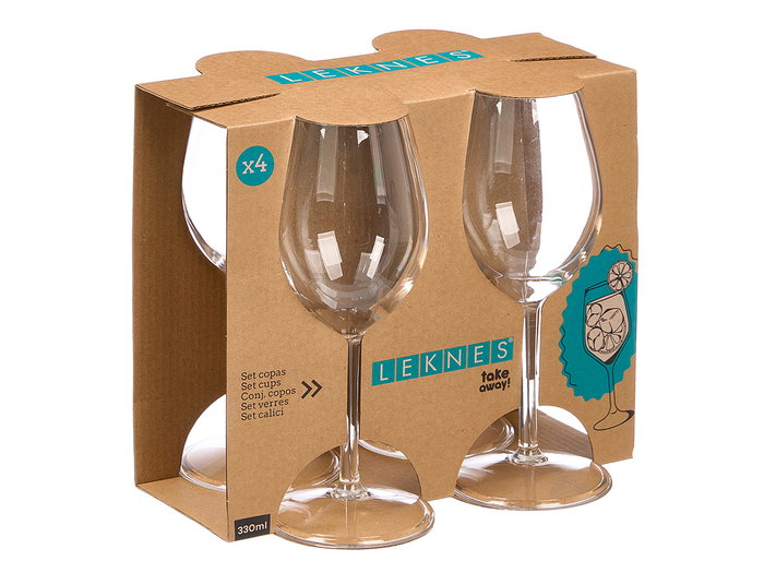 Leknes Set 4 Copas 330 ml Acrílico Transparente 23.5 x 21.5 x 17 cm (Set de 6) Leknes Set 4 Copas 330 ml Acrílico Transparente 23.5 x 21.5 x 17 cm (Set de 6)