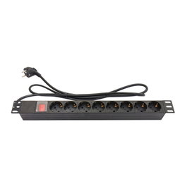 GoodConnections Alcasa GC-N0076 Regleta PDU de 8 salidas, 19 pulgadas