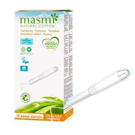MASMI Tampones Super Plus 12 Ud. 100% Algodón Ecológico
