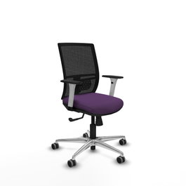 PIQUERAS Y CRESPO Silla de oficina Yunquera Morada con mecanismo Sincro