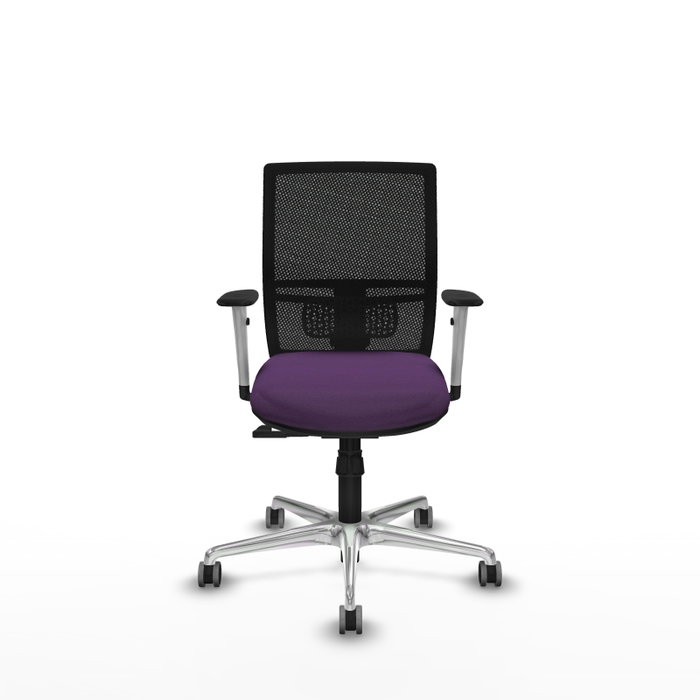 PIQUERAS Y CRESPO Silla de oficina Yunquera Morada con mecanismo Sincro