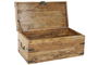 DKD Home Decor Baúl Colonial Natural Madera Maciza Acacia 79x39x34 cm Hecho a Mano