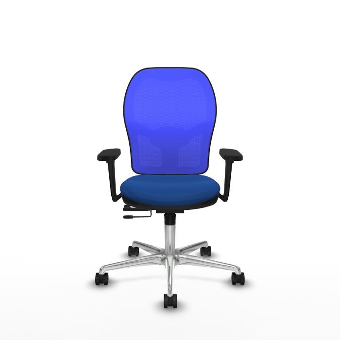 PIQUERAS Y CRESPO Silla de oficina Jorquera Azul con mecanismo Sincro/Traslack