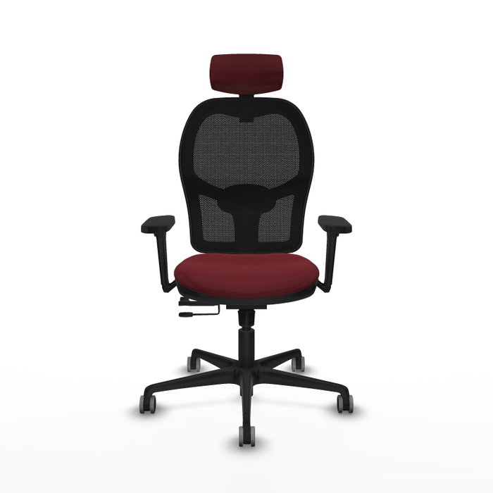 PIQUERAS Y CRESPO Silla de oficina Jorquera con Mecanismo Sincro/Traslack, Granate y Negro PIQUERAS Y CRESPO Silla de oficina Jorquera con Mecanismo Sincro/Traslack, Granate y Negro