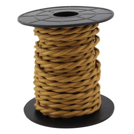 GSC Evolution Cable textil 10M (2x0.75mm) trenzado Amarillo