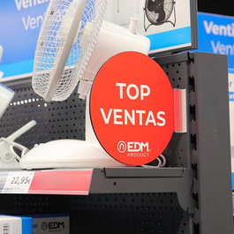Edm Display Promoción Módulo Castellano "Top Ventas" Ø 20cm Soporte Adhesivo 02942