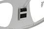 DKD Home Decor Decoración de Pared LED Árbol Blanco 60x60 cm