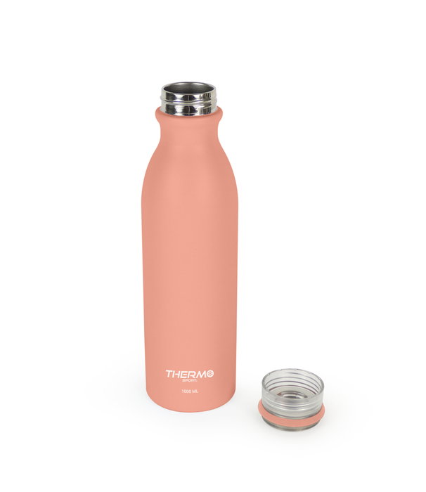 Thermosport Botella Térmica de Acero Inoxidable 1000 ml (31.5 cm alto) ideal para Deportes (6 Unidades)