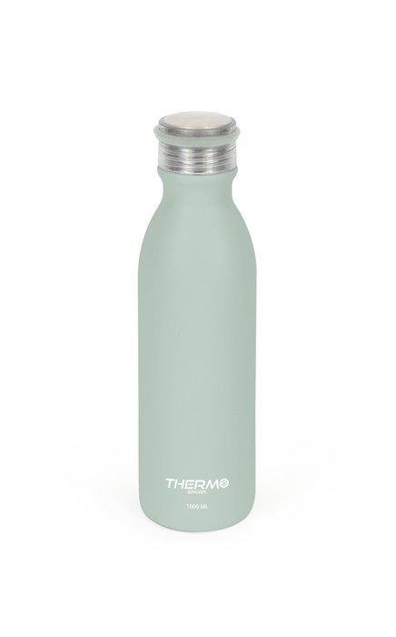 Thermosport Botella Térmica de Acero Inoxidable 1000 ml (31.5 cm alto) ideal para Deportes (6 Unidades)