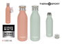 Thermosport Botella Térmica de Acero Inoxidable 1000 ml (31.5 cm alto) ideal para Deportes (6 Unidades)