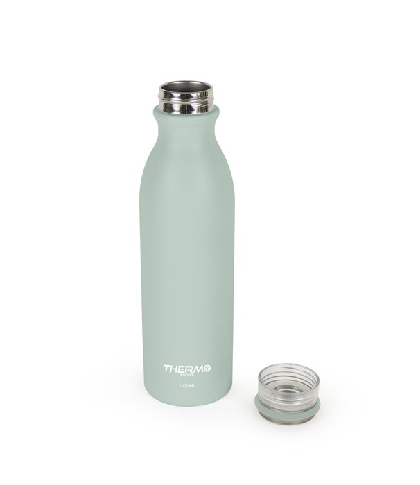 Thermosport Botella Térmica de Acero Inoxidable 1000 ml (31.5 cm alto) ideal para Deportes (6 Unidades)
