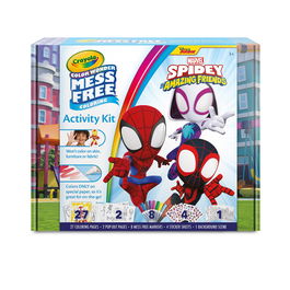 Crayola Set Color Wonder Spidey 75-7193, Set de Colorear Sin Manchas con 4 Rotuladores para Niños +3 Años, Licencia Marvel