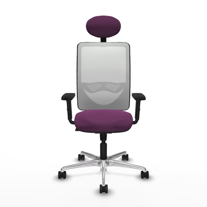 PIQUERAS Y CRESPO Silla de oficina Zulema con Mecanismo Sincro, Morado y Blanco PIQUERAS Y CRESPO Silla de oficina Zulema con Mecanismo Sincro, Morado y Blanco