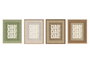 DKD Home Decor Set de Marcos de Fotos 15x20 Surtido de Colores