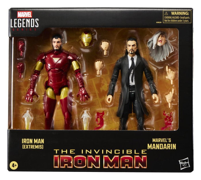 Hasbro Marvel Legends Pack de 2 Figuras Iron Man (Extremis) & Marvel's Mandarin 15 cm