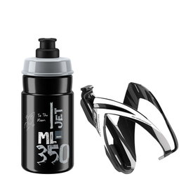 Elite Kit Portabidón CEO y Bidón Jet 350ml - Ideal Bicis Pequeñas y MTB