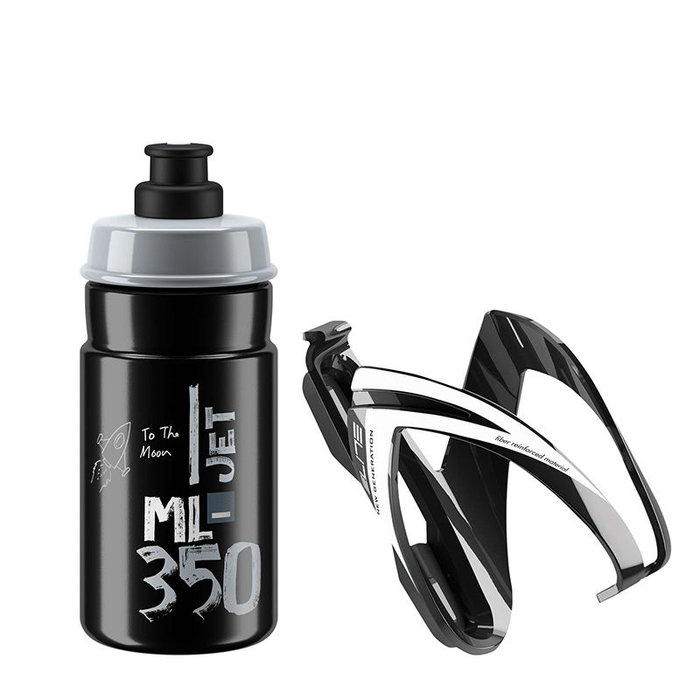 Elite Kit Portabidón CEO y Bidón Jet 350ml - Ideal Bicis Pequeñas y MTB Elite Kit Portabidón CEO y Bidón Jet 350ml - Ideal Bicis Pequeñas y MTB