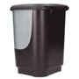 Dovelis Cubo de basura con pedal 10L Negro/Plata - Retráctil 4uds