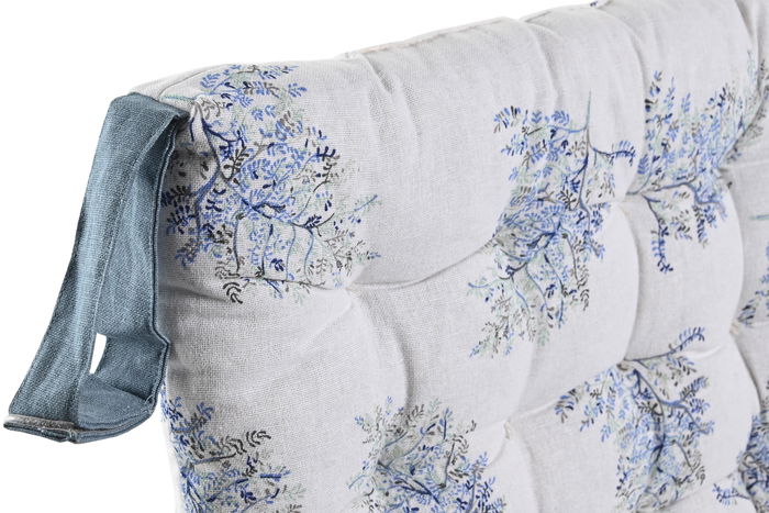 DKD Home Decor Cojin Coral 22 Atlantico Azul Fucsia Poliester Algodon 40x40x4 cm (4 Unidades)