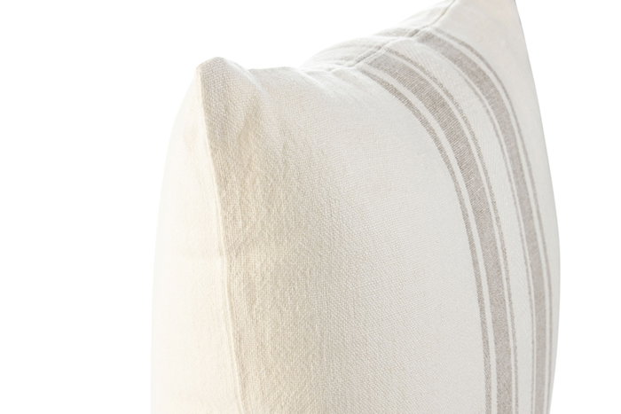 DKD Home Decor Cojín de Lino Blanco Roto 50x50x8 cm