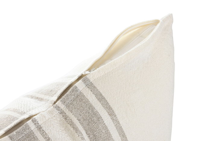 DKD Home Decor Cojín de Lino Blanco Roto 50x50x8 cm