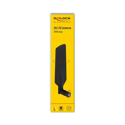 DeLOCK 12606 Antena 5G LTE Omnidireccional SMA Hembra Negra DeLOCK 12606 Antena 5G LTE Omnidireccional SMA Hembra Negra