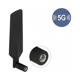 DeLOCK 12606 Antena 5G LTE Omnidireccional SMA Hembra Negra