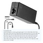 Ewent EW3980 Adaptador de Corriente para Portátil USB Tipo-C 65W Ultra Compacto con Protecciones (Sobrevoltaje, Cortocircuito)