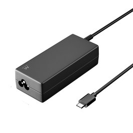 Ewent EW3980 Adaptador de Corriente para Portátil USB Tipo-C 65W Ultra Compacto con Protecciones (Sobrevoltaje, Cortocircuito)