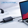 Ewent EW3980 Adaptador de Corriente para Portátil USB Tipo-C 65W Ultra Compacto con Protecciones (Sobrevoltaje, Cortocircuito)