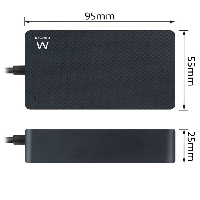 Ewent EW3980 Cargador USB Tipo-C de 65W Negro Ewent EW3980 Cargador USB Tipo-C de 65W Negro
