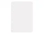 Liderpapel Recambio de hojas tamaño cuarto, 100 hojas, 60g, liso sin margen, 6 taladros