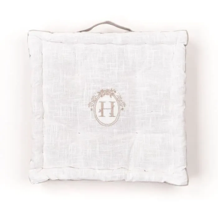 Today Cojín de suelo TOD1700239448367 Slub x Chambray x Bordado Berenice 40 x 40 x 10 cm Today Cojín de suelo TOD1700239448367 Slub x Chambray x Bordado Berenice 40 x 40 x 10 cm